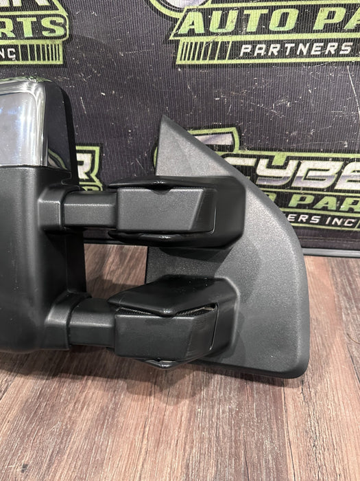 2017-2019 FORD F250 F350 F450 RIGHT CHROME CAP TOW MIRROR OEM *WEAR 13-15*