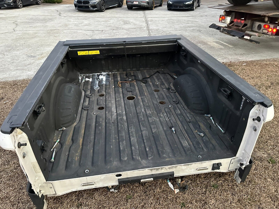 2017 2018 2019 FORD F250 F350 PLATINUM 6' 9" TRI-COAT METALLIC WHITE SHORT BED