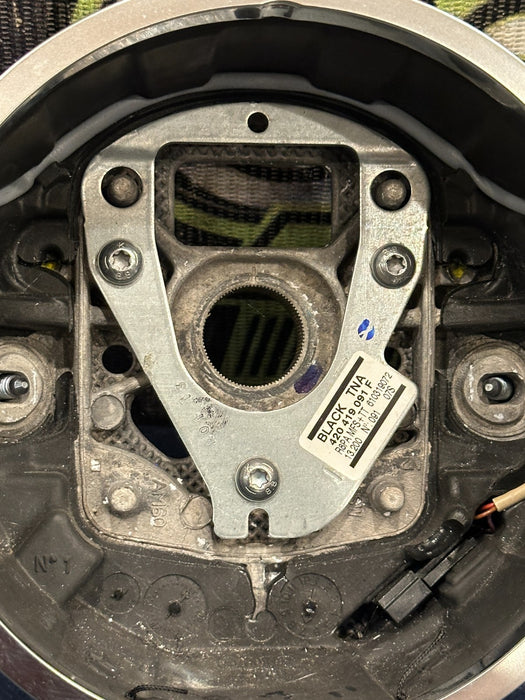 2014 AUDI R8 V10 BLACK LEATHER STEERING WHEEL W PADDLE SHIFTER OEM ~FLAW!!~