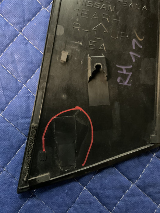 2018 NISSAN 370Z NISMO PASSENGER RIGHT EXTERIOR B PILLAR OEM~BROKEN TABS~