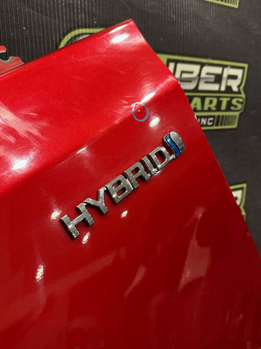 2014 TOYOTA PRIUS V FRONT DRIVER LEFT RED FENDER OEM *PAINT CHIPS/RESIDUE* (READ