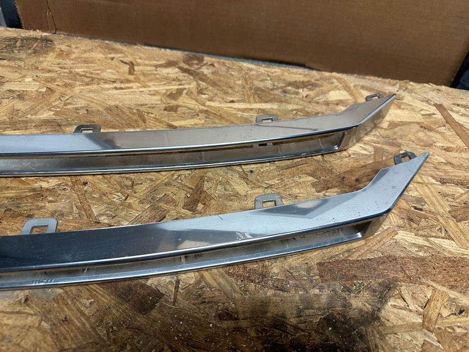 2017-2019 FORD F250 F350 F450 PLATINUM CHROME FRONT LOWER GRILLE INSERTS TRIMS