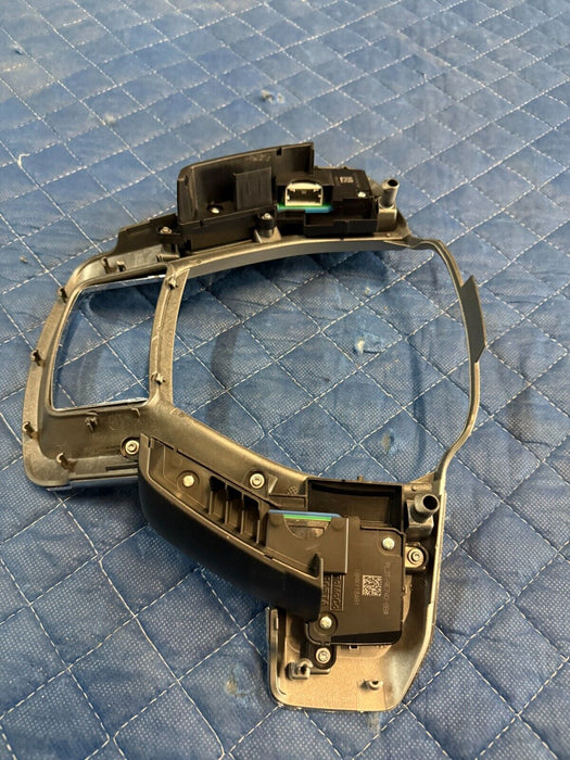 2017-2019 FORD F250 F350 STEERING WHEEL CHROME BEZEL W/ CHANNEL CONTROL BUTTONS