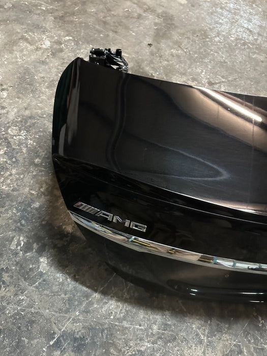 2015 MERCEDES-BENZ C63S AMG REAR TRUNK DECK LID OEM OBSIDIAN BLACK METAL 197