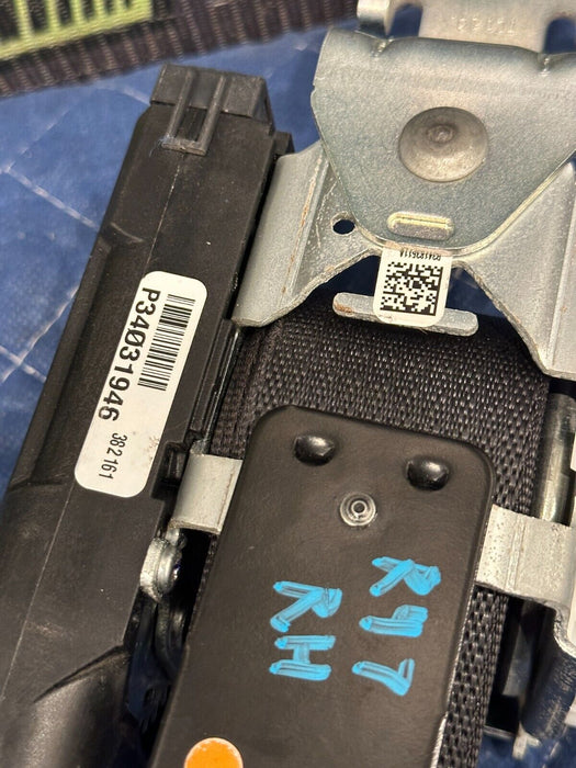 2017 RAM 3500 LARAMIE FRONT PASSENGER RIGHT SEAT BELT RETRACTOR BLACK OEM