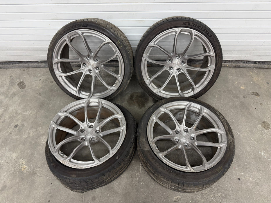 2024 BMW M3 G80 M4 G82 G8X BC FORGED WHEELS RIMS TIRES 5X112 *DAMAGE*