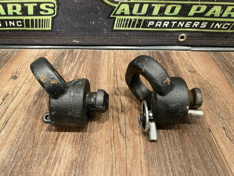 2017 DODGE RAM 3500 CUMMINS DIESEL 6.7L GOOSENECK SAFETY HOOKS OEM 6061701