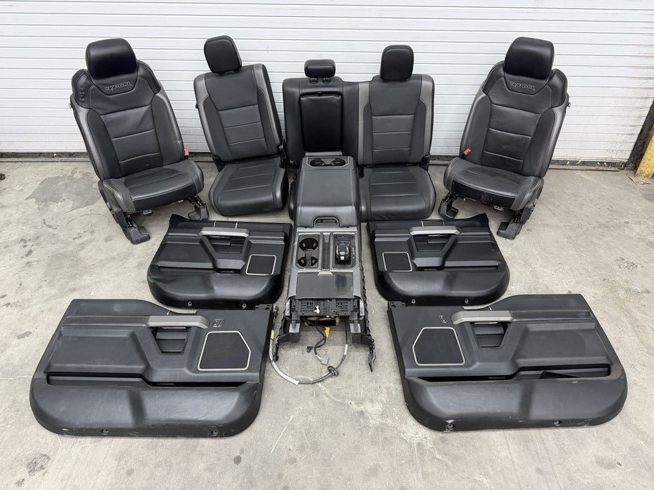 2019 FORD F150 RAPTOR INTERIOR SEATS CENTER CONSOLE DOOR PANELS OEM 2017-2020