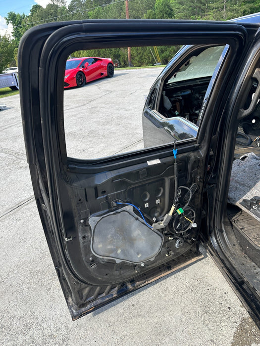 2023 2024 FORD F250 F350 F450 REAR LEFT AGATE BLACK DOOR SHELL ASSEMBLY *DAMAGE*