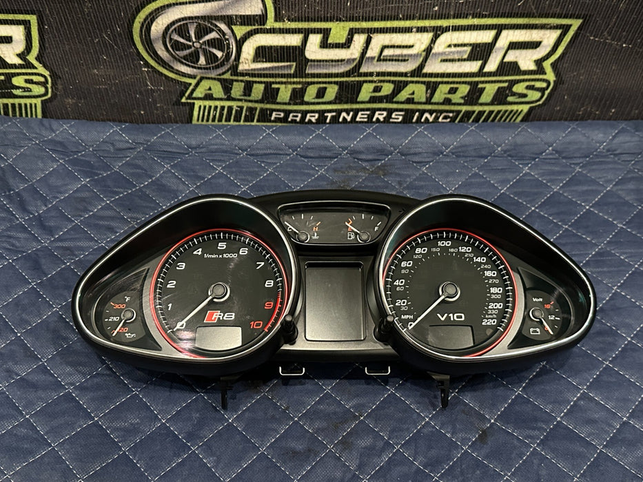 2014 AUDI R8 V10 SPEEDOMETER INSTRUMENTAL GAUGE CLUSTER OEM AUTO TRANSMISSION