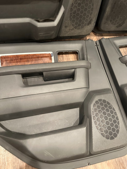 2012 DODGE RAM 3500 MEGA CAB FRONT REAR LEFT RIGHT DOOR PANEL SET OF 4 ~READ~
