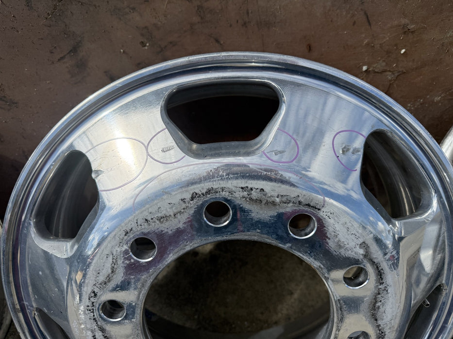 KENWORTH SEMI TRUCK WHEEL RIM 22.5 OEM *DAMAGED 3 & 6* (#2)
