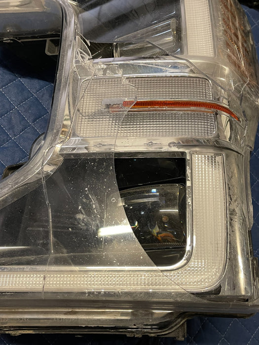 2020-2022 FORD F250 F350 F450 DRIVER LED HEADLIGHT W NO MODULE OEM *DAMAGED*