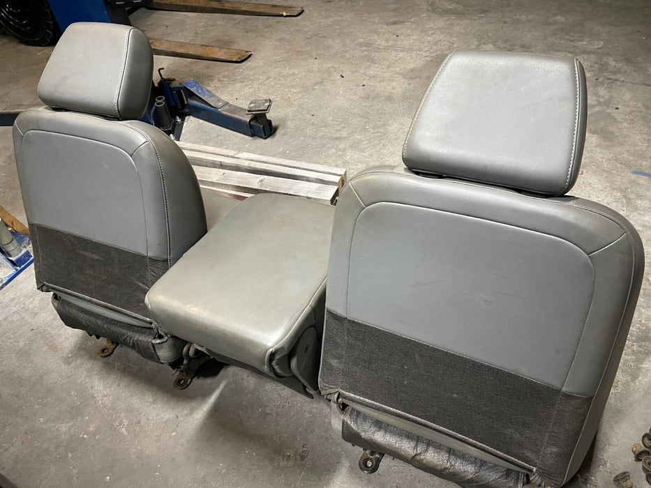 2007 DODGE RAM 3500 SINGLE CAB FRONT SEATS W/ JUMP SEAT OEM 114K MILES