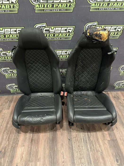 2017 2021 AUDI R8 PLUS OEM GENUINE DIAMOND STITCHED LEFT RIGHT SEATS ~DAMAGE~