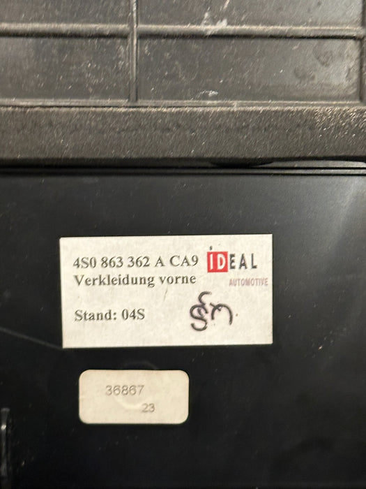 2021 AUDI R8 PLUS FRONT TRUNK/ FRUNK TRIM PANEL OEM 4S0 863 362 A