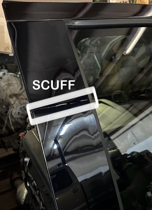 2017-19 FORD F250 F350 FRONT PASSENGER RIGHT DOOR OEM MAGMA RED (E2) *READ DESC