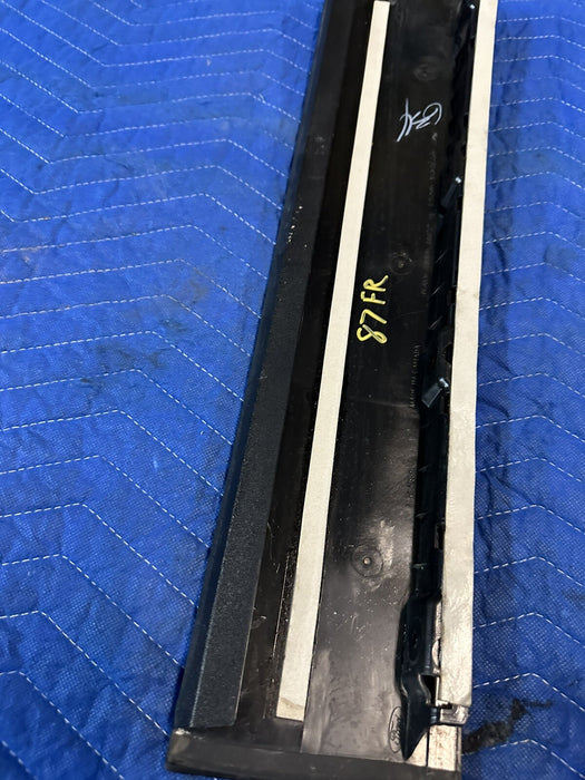 2017-2019 FORD F250 F350 FRONT RIGHT GLOSS BLACK DOOR B PILLAR OEM