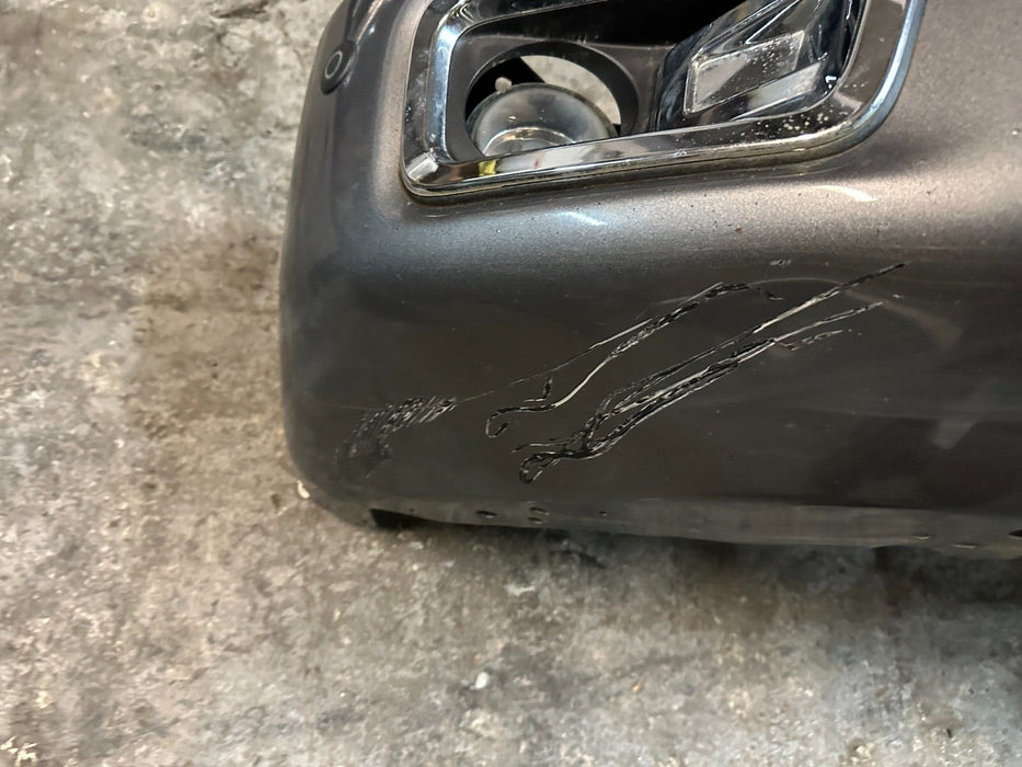 2016 2018 NISSAN TITAN XD PRO-4X GRAY METALLIC FRONT BUMPER ASSEMBLY MINOR FLAWS