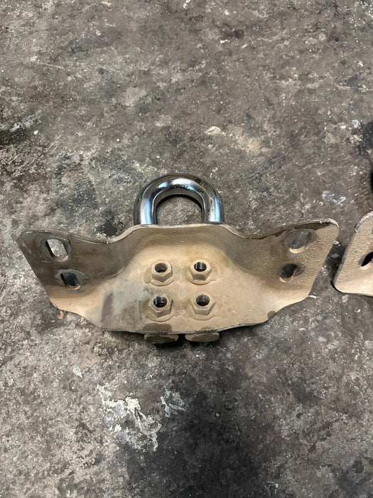 2017 2024 FORD F250 F350 SUPERDUTY FRONT BUMPER LEFT & RIGHT TOW HOOKS OEM