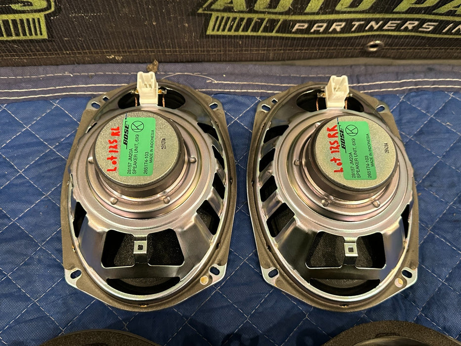 2013 NISSAN 370Z LEFT RIGHT DOOR DASHBOARD BOSE SPEAKER SET OEM