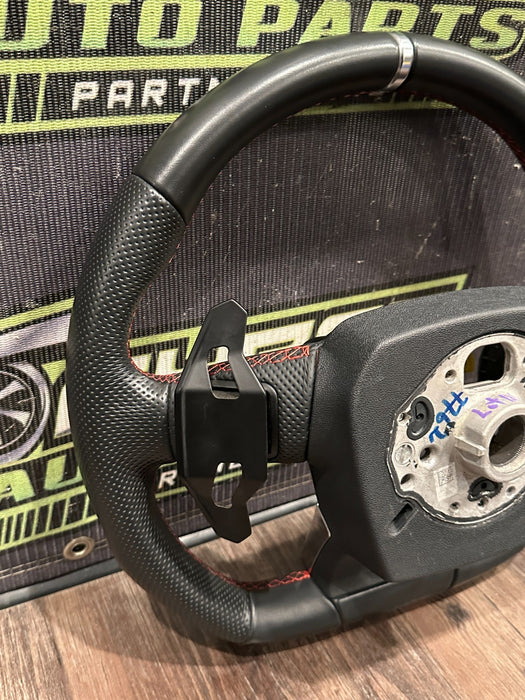 2018-2024 LAMBORGHINI URUS LEATHER STEERING WHEEL W RED STITCHING OEM