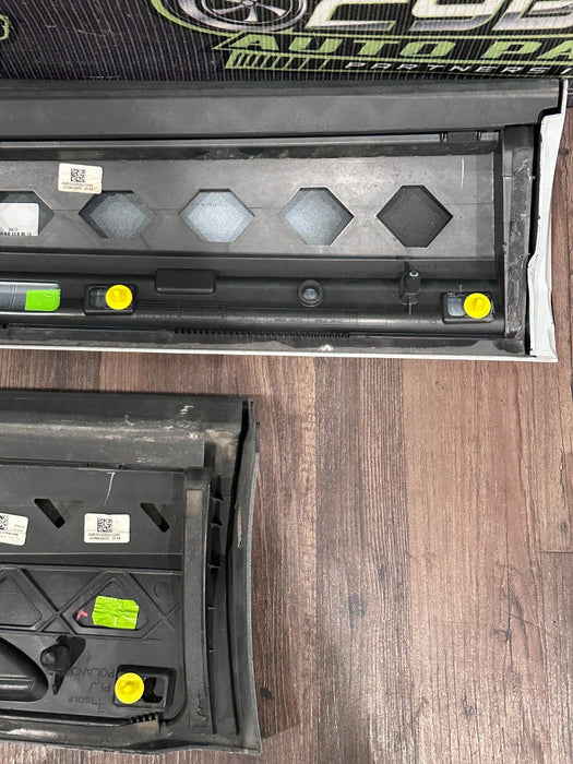 2020 2024 AUDI RS Q8 FRONT REAR LOWER DOOR MOLDING W/ CARBON FIBER TRIM OEM