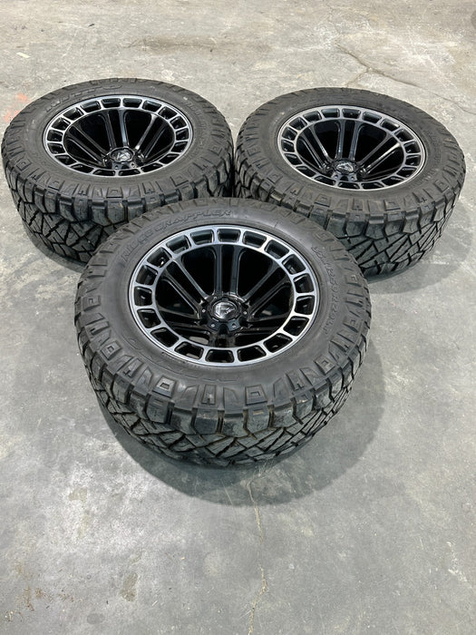 FUEL HEATER D720 20X9 WHEELS RIMS TIRES (3) 6 LUG RAM 1500
