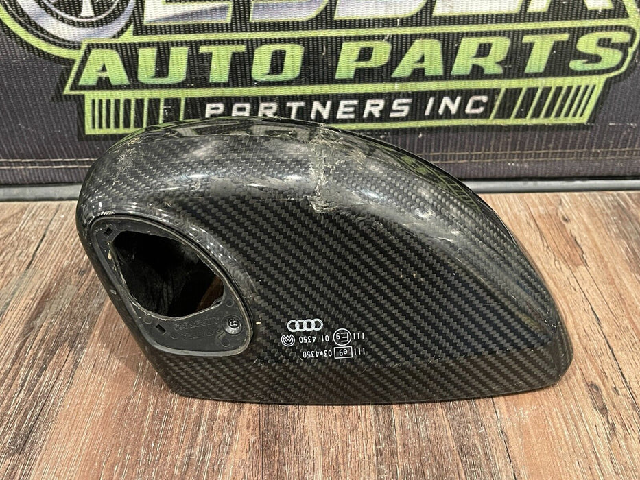 2012 AUDI R8 V8 LEFT CARBON FIBER MIRROR HOUSING COVER OEM 420 857 501 *READ!!!*