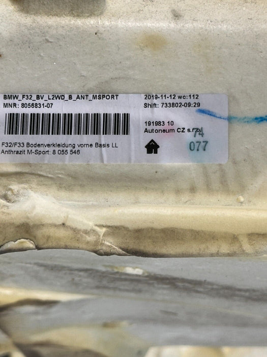 2020 BMW M4 F82 OEM FRONT INTERIOR FLOOR LINER CARPET COVER