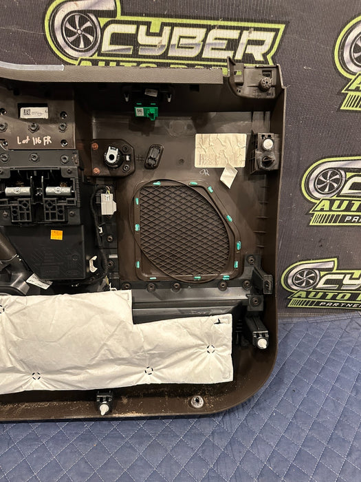 2017-2019 FORD F250 F350 F450 KING RANCH BROWN FRONT RIGHT DOOR PANEL OEM *FLAWS