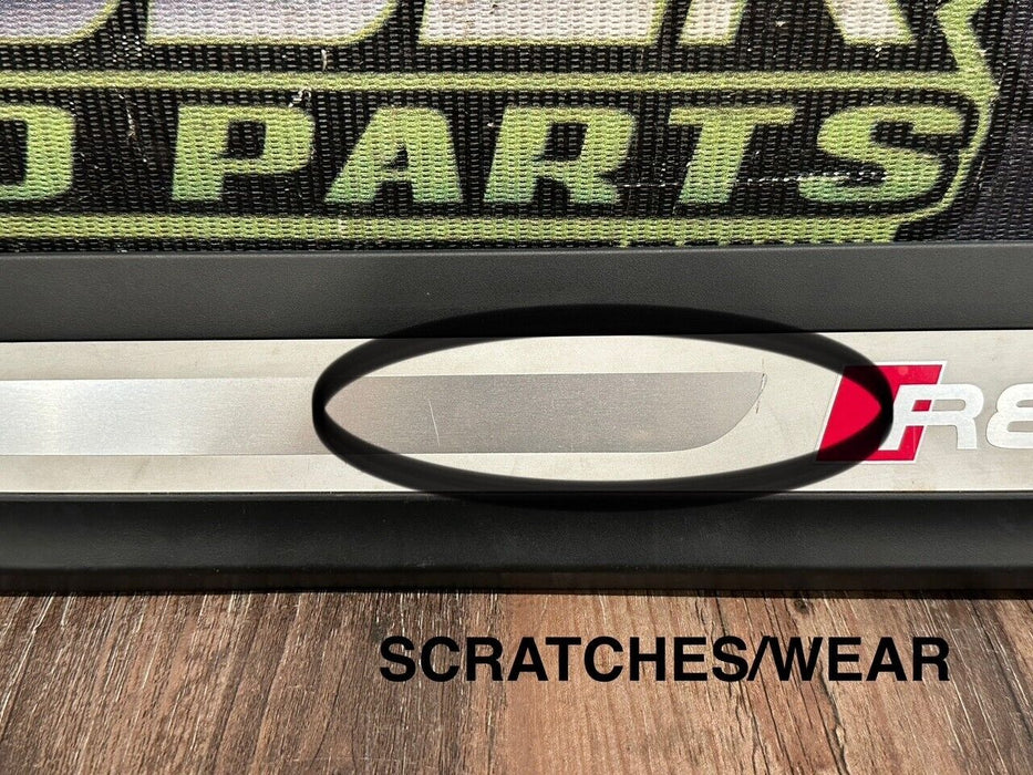 2021 AUDI R8 DRIVER LEFT SILL SCUFF KICK PLATE PANEL TRIM OEM *READ/WEAR 5 & 7*