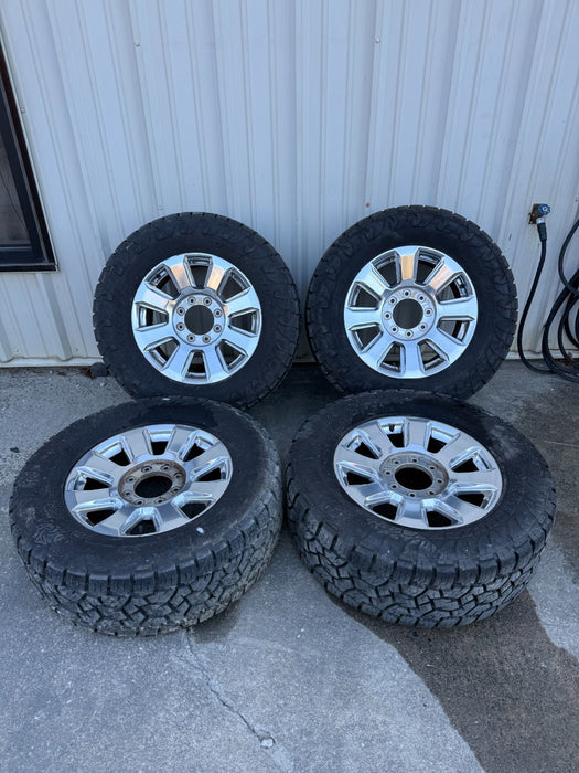 2022 FORD F250 F350 PLATINUM WHEELS 8X170 W/ 35" TOYO 35X12.50 TIRES