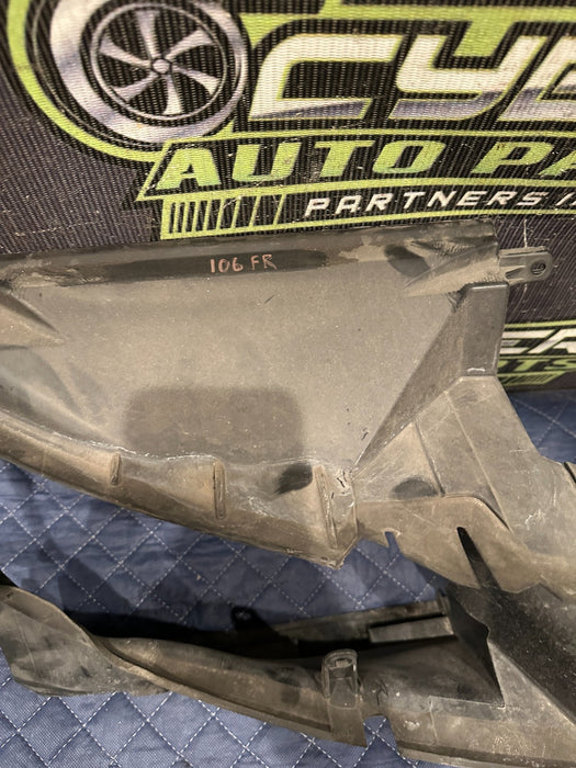 2014 AUDI R8 FRONT RIGHT PASSENGER FAN SHROUD OUTER DUCT 420 121 282 B