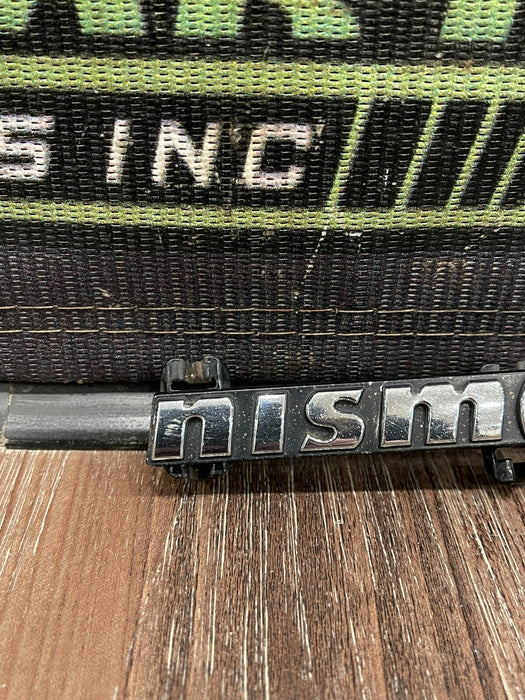 2018 NISSAN 370Z NISMO FRONT BUMPER NISMO BADGE EMBLEM W/ CLIP GENUINE OEM *READ