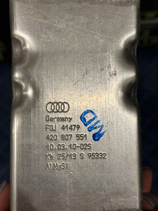 2014 AUDI R8 V10 FRONT LEFT DRIVER ENERGY ABSORBER OEM 420 807 551