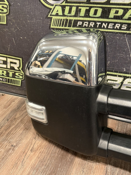 2017-22 FORD F250 F350 F450 PASSENGER RIGHT TOW MIRROR W CAMERA & BLIND SPOT OEM