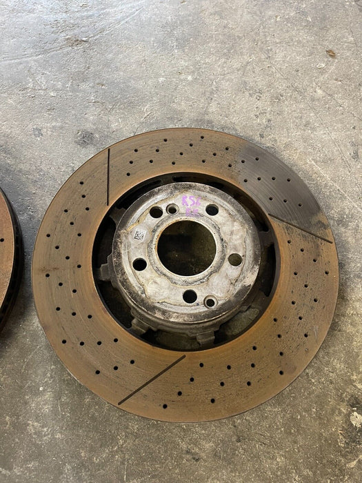 2019 MERCEDES-BENZ E63S AMG FRONT REAR DRILLED & SLOTTED BRAKE ROTOR DISCS OEM