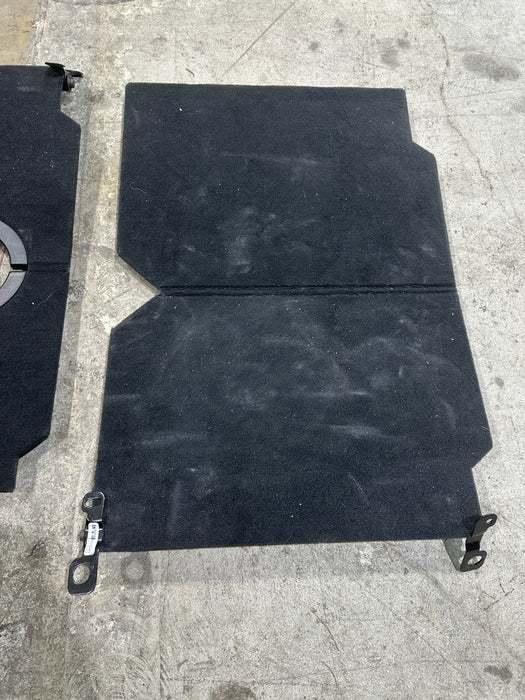 2024 DODGE RAM 3500 LARAMIE BLACK CARPETED REAR UNDER SEAT STORAGE TRAYS OEM