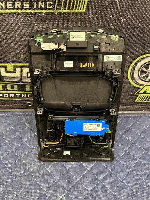 2019 FORD F150 3.5L RAPTOR BLACK OVERHEAD UPFITTER SWITCH BEZEL OEM