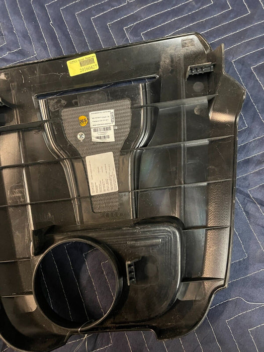 2017 AUDI R8 V10 FSI ENGINE COVER W/ CARBON FIBER BACKGROUND OEM