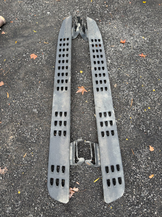 OEM Take Off Ford F150 RAPTOR 15-24 Black Running Boards CREW CAB W BRACKETS 40K