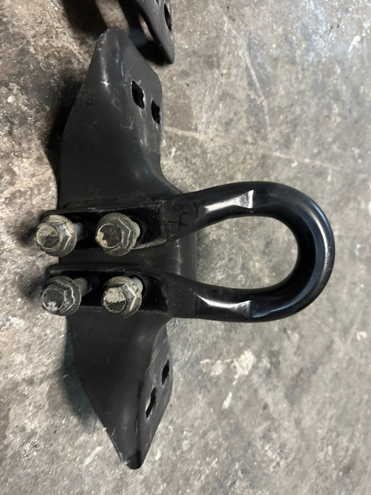 2017-2022 FORD F250 F350 F450 FRONT BUMPER ALL BLACK LEFT & RIGHT TOW HOOKS OEM