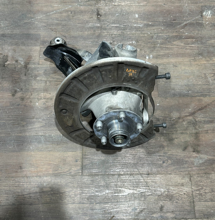 2014 PORSCHE 911 TURBO S 991 FRONT LEFT HUB KNUCKLE SPINDLE ASSEMBLY OEM