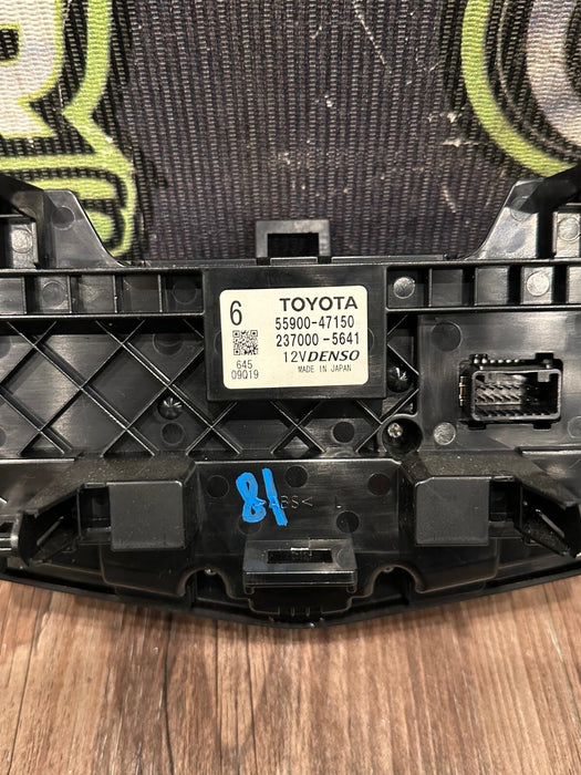 2014 TOYOTA PRIUS V A/C HEATER TEMPERATURE CLIMATE CONTROL BEZEL OEM 55900-47150