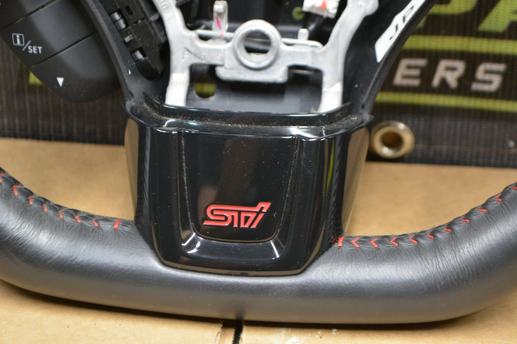 2018 SUBARU WRX STI SEDAN STEERING WHEEL LEATHER 2019
