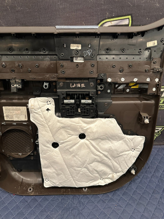 2017-2019 FORD F250 F350 F450 KING RANCH BROWN REAR LEFT DOOR PANEL OEM