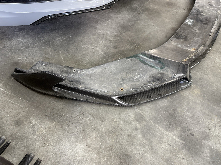 2015-2019 LAMBORGHINI HURACAN LP610 VORSTEINER Carbon FIBER LIP SPLITTER *DAMAGE