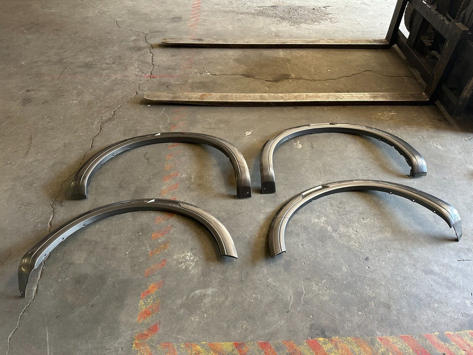 2016 2019 NISSAN TITAN XD PRO-4X FRONT & REAR FENDER FLARE SET OEM 63810 EZ40A