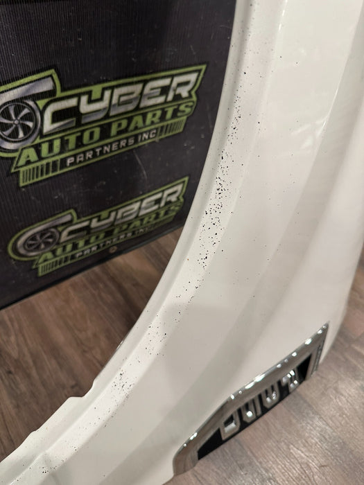 2017 2019 FORD F250 F350 FRONT LEFT FENDER OEM METALLIC WHITE (UG) *READ*
